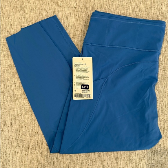 Lululemon Fast & Free 25” Blue Nile - Picture 1 of 2